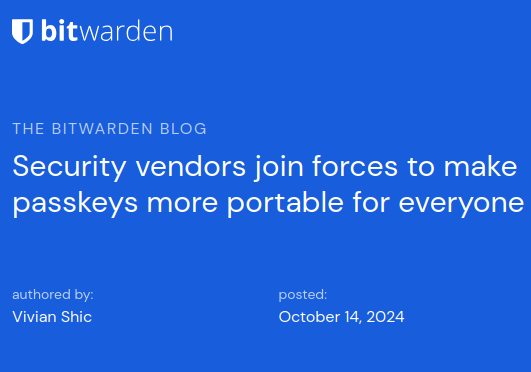 Bitwarden: CXP