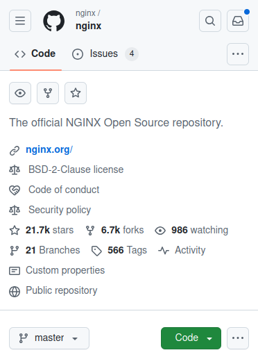 Nginx переехал на Github