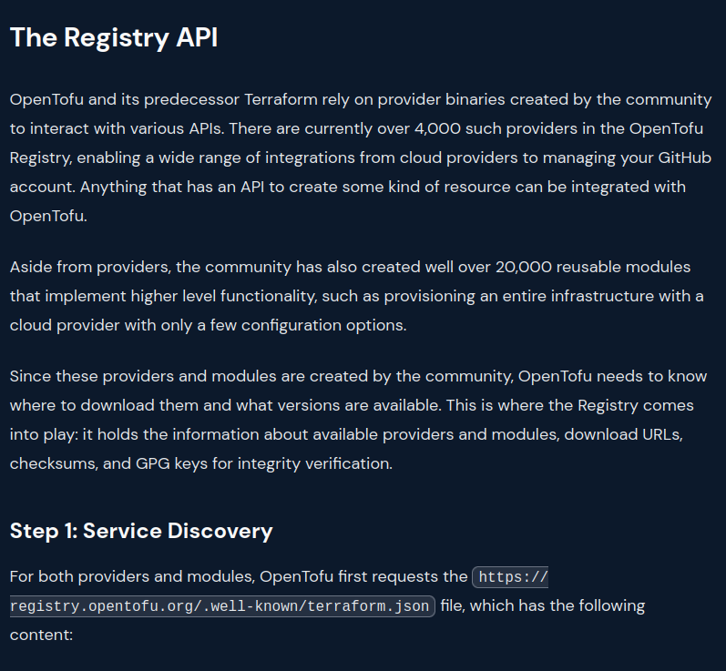 Пособие по созданию registry в OpenTofu