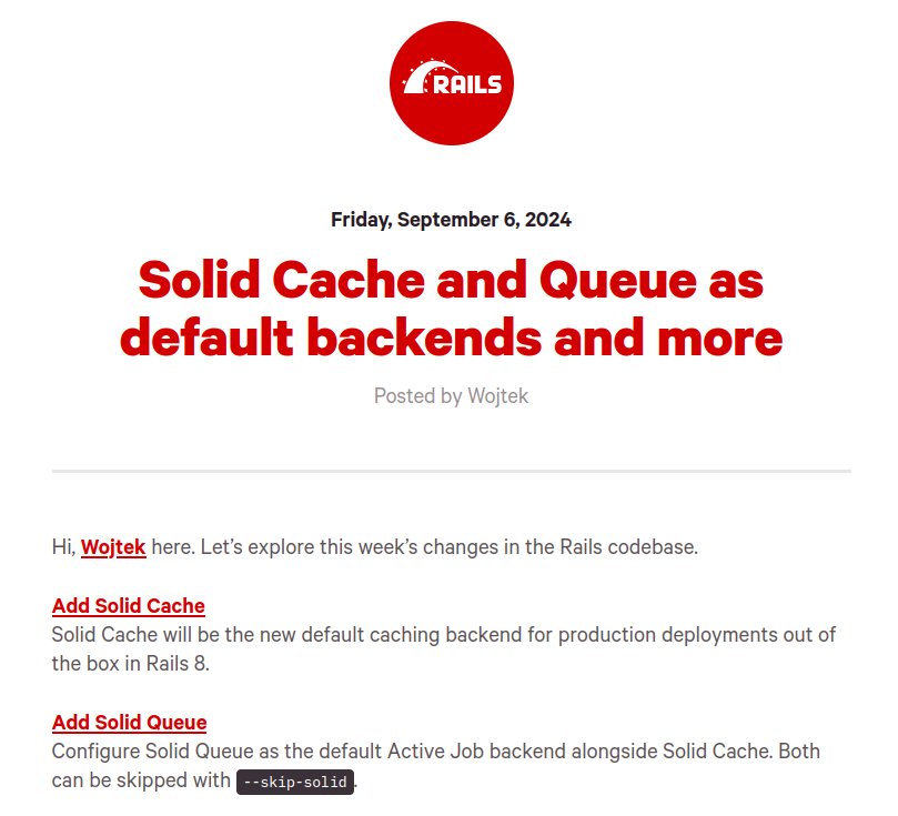 Rails Solid Cache Solid Queue