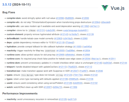 Vue.js: 3.5.12